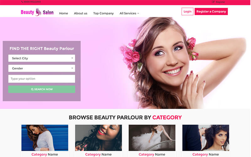 beauty parlour booking script, beauty parlour