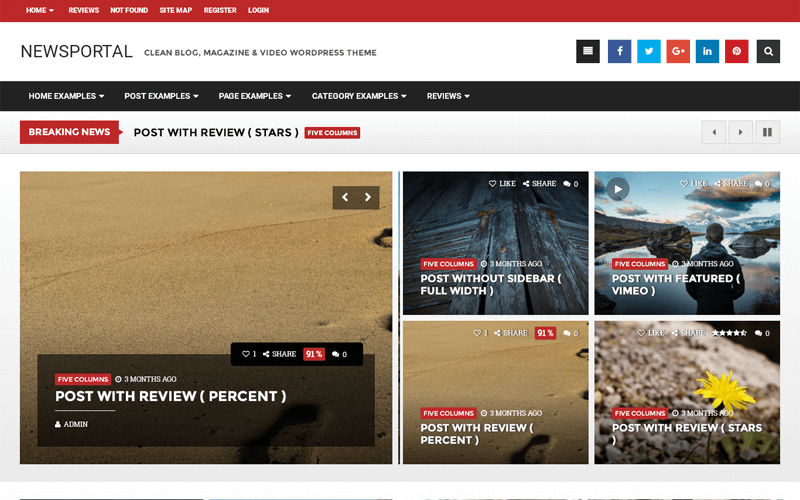 php news website templates